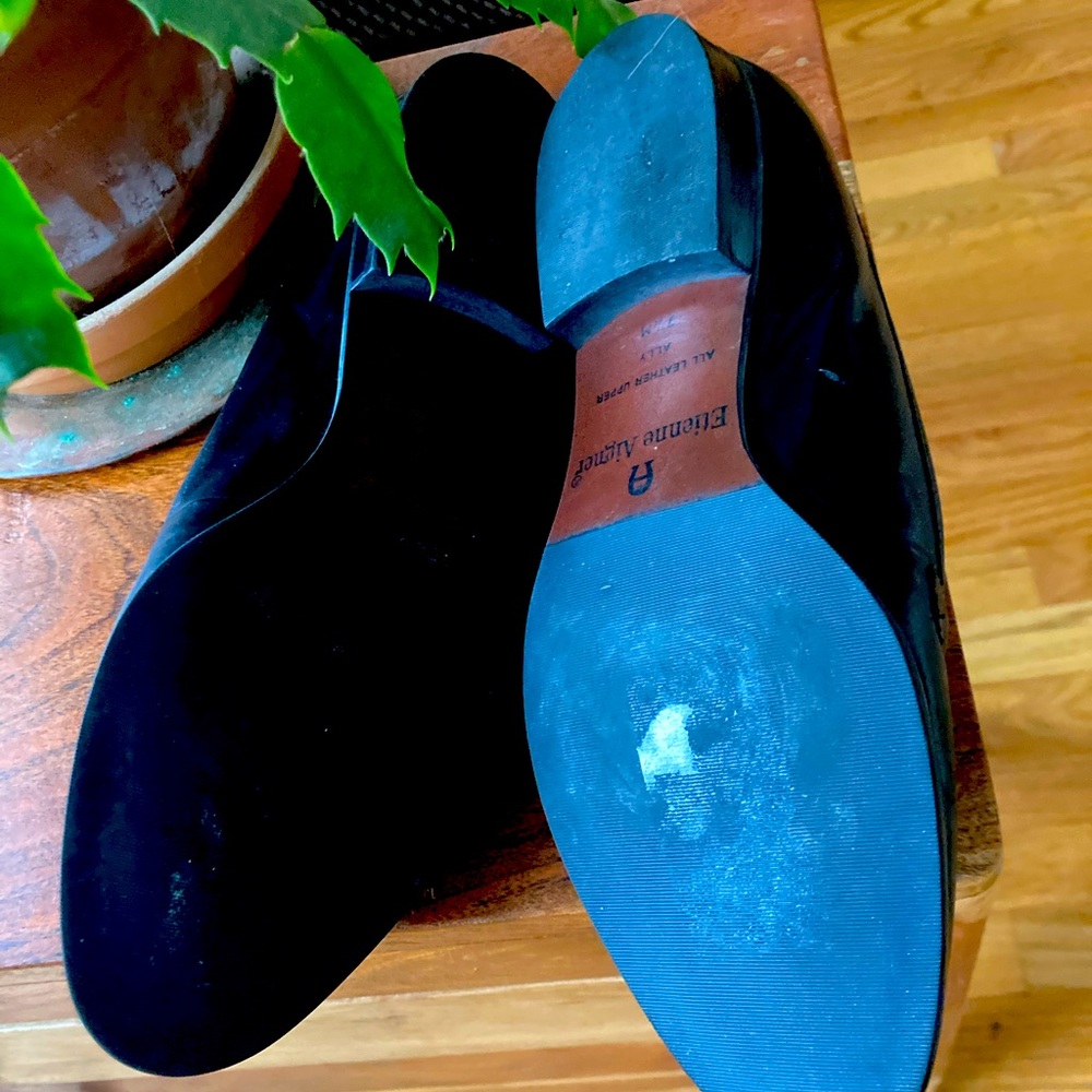 Aigner navy loafers